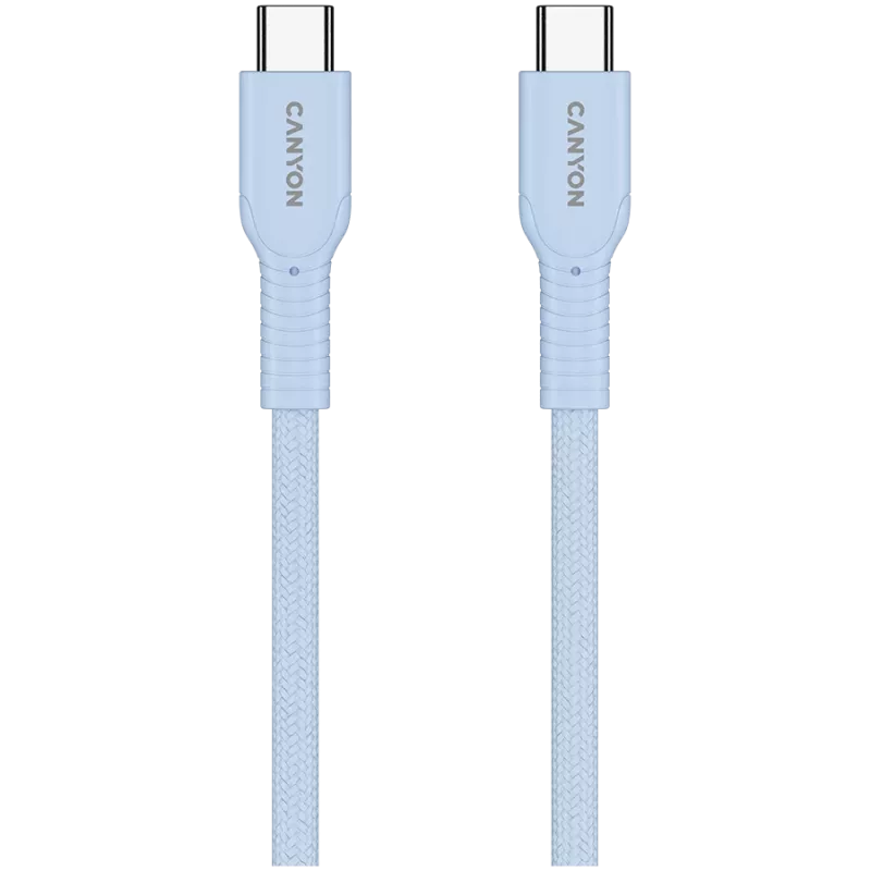 CANYON kabelis OnWire 60CL C-C 60W COLOR Pīts 1m Gaiši zils