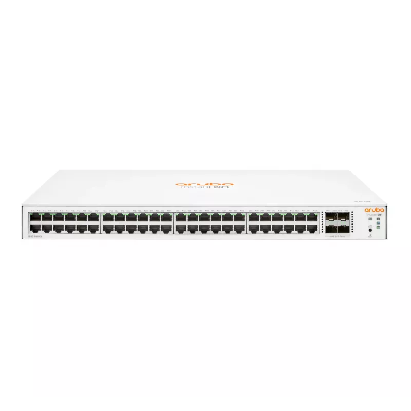 HPE Aruba Networking Aruba Instant On 1830 48G 4SFP pārvaldīts L2 Gigabit Ethernet (10/100/1000) 1U