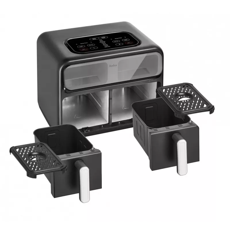Gaisa fritieris AMICA AFM7020 melns — 700W jauda, 3,5L ietilpība