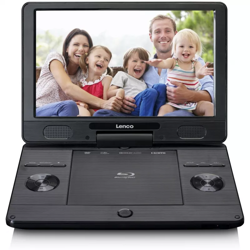 Lenco BRP-1150BK - Blu-ray disku atskaņotājs - Portatīvs - Displejs: 29,5 cm (11,5 inch) - Melns