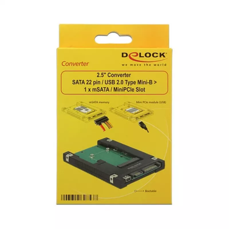 Iekšējais SATA USB 2.0 adapteris DeLOCK 62853