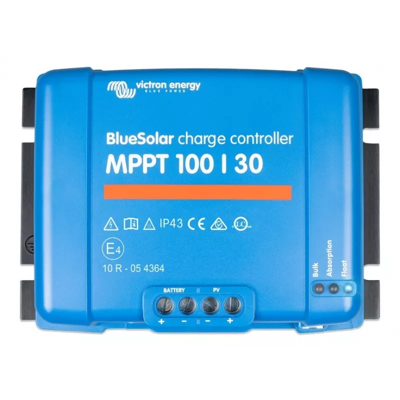 MPPT saules uzlādes kontrolieris Victron Energy BlueSolar 100/30 — 30 A, maks. PV 100 V