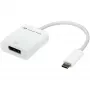 USB Adapter, USB-C spraudnis > DisplayPort ligzda (balts, 11 cm)