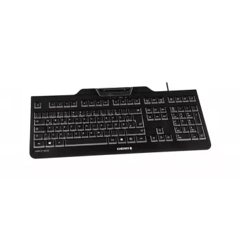 CHERRY KC 1000 SC tastatūra USB QWERTZ Šveices Melna