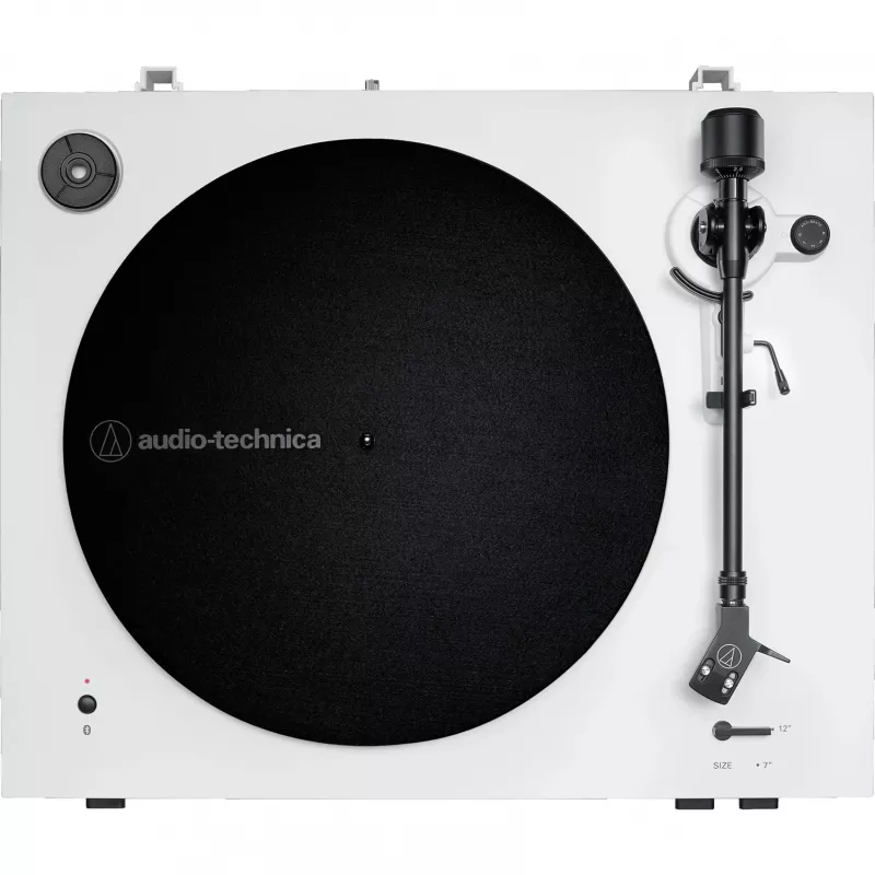 Audio-Technica automātiskais siksnas piedziņas atskaņotājs AT-LP3XBTWH Siksnas piedziņa, balts