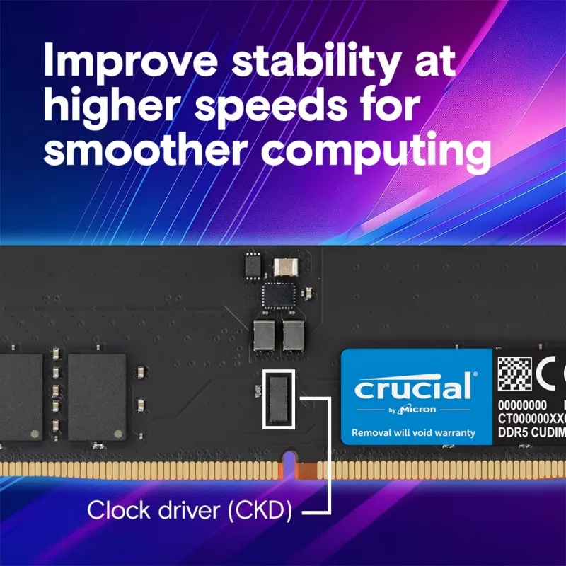 Atmiņa DDR5 64GB/6400 (2*32GB) CL52 CUDIMM