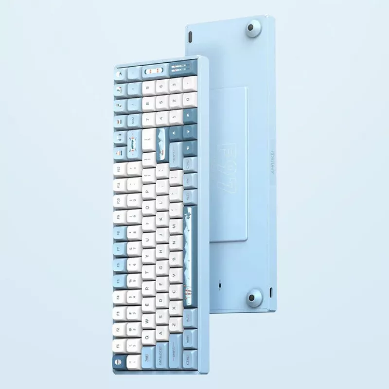 IQUNIX F97 Wintertide bezvadu spēļu tastatūra, RGB, MX Brown slēdži, US