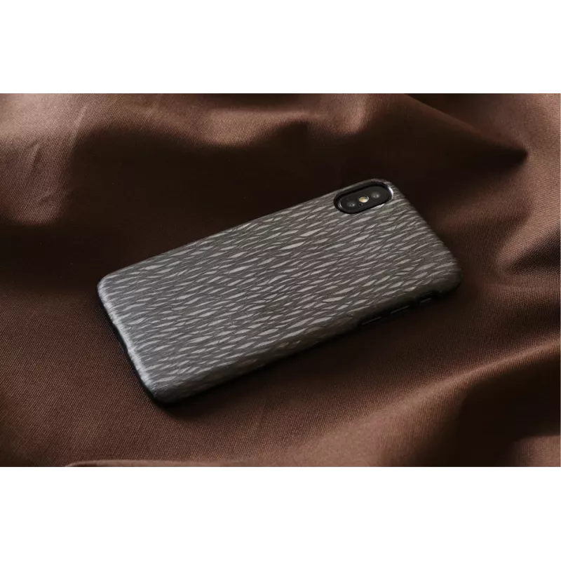 Telefona maciņš “man and wood” iPhone X/XS — melns Carbalho vāciņš