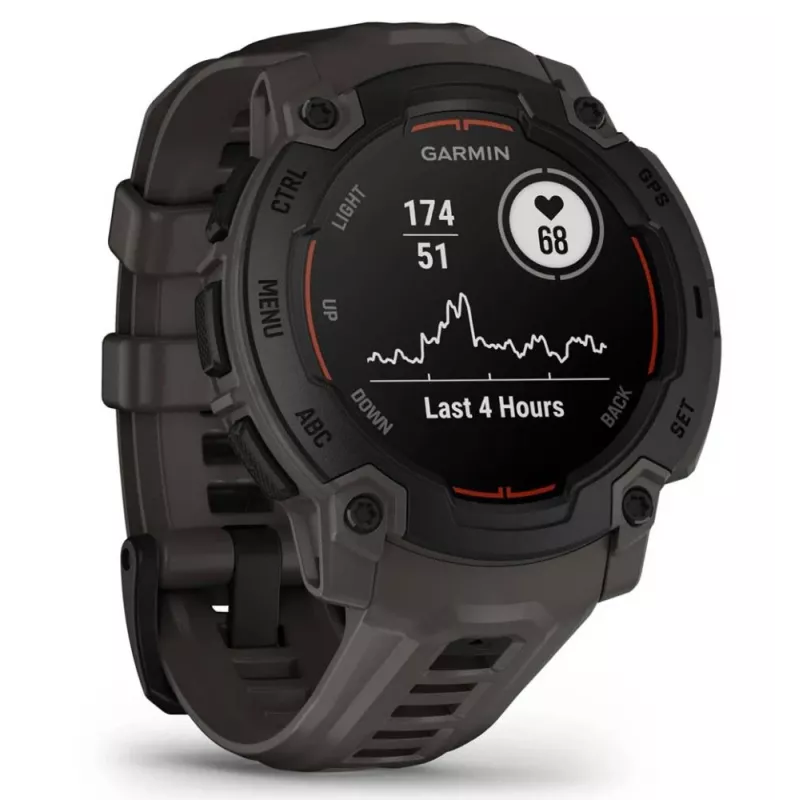 Garmin Instinct E 2,29 cm (0,9) MIP 45 mm Digitāls 176 x 176 pikseļi Melns GPS (satelīts)