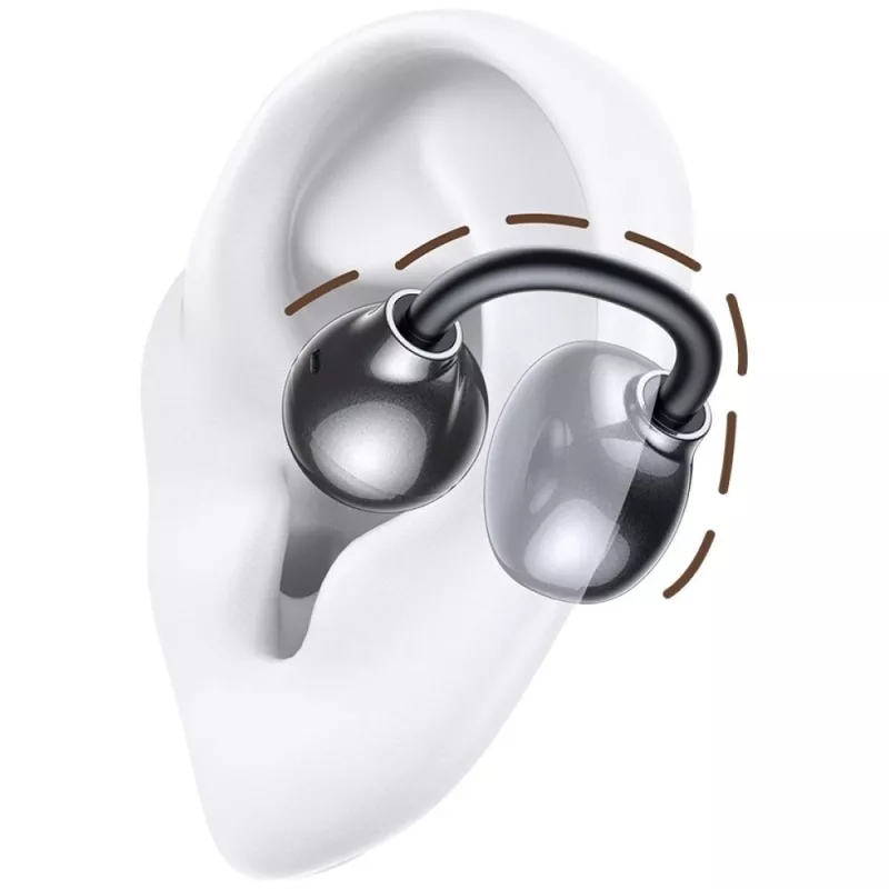 Bluetooth austiņas R02 Clip-on pelēkas