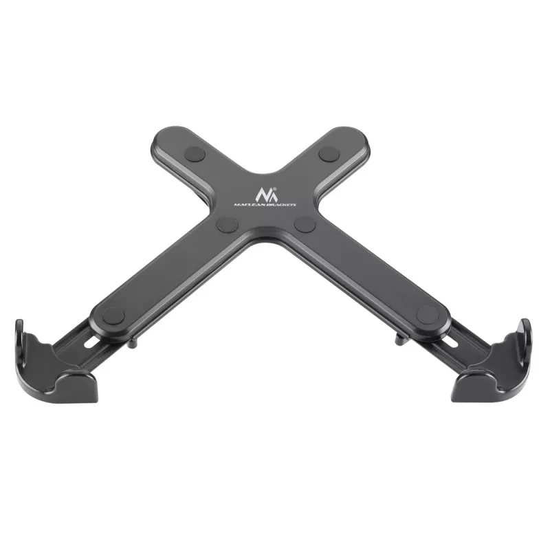 Piezīmjdatoru galda turētājs MACLEAN MC-836 — regulējams augstums, ergonomisks dizains, melns, horizontālai klēpjdatoru lietošanai (58,5×236×320 mm)
