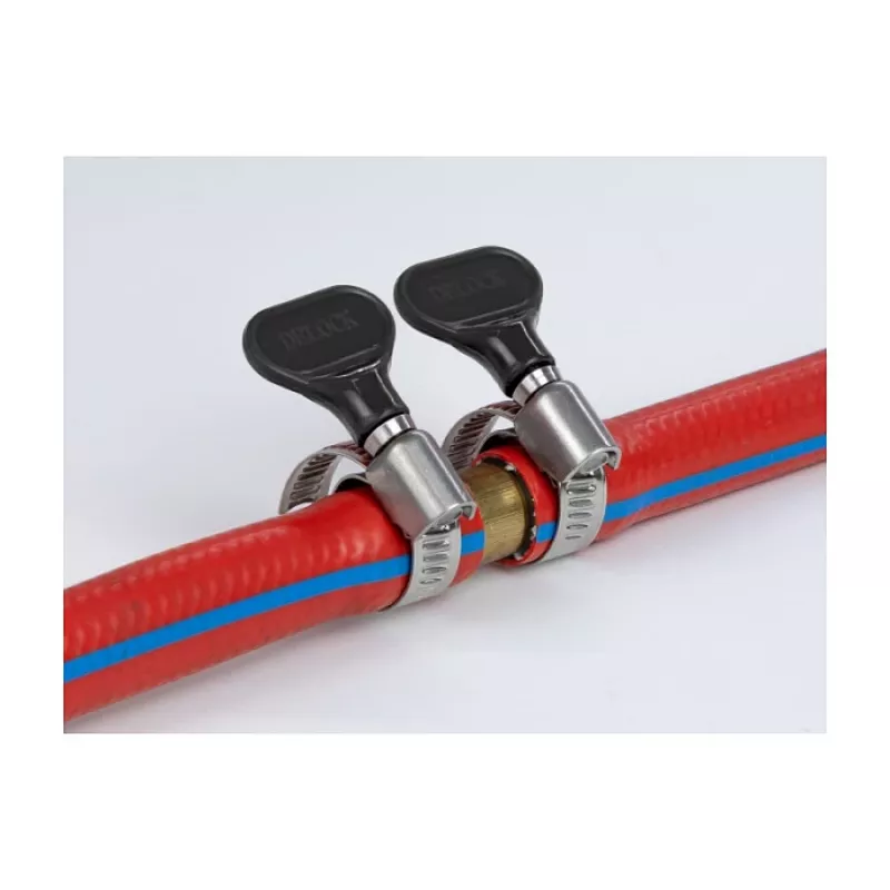 Butterfly Clamp DeLOCK 19450 16-25mm 10 pieces Melns