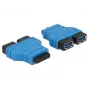 USB 3.0 centrmezgls DELOCK 65670 melns zils