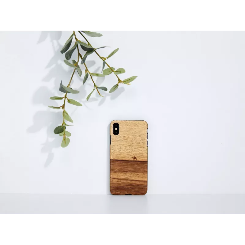 Viedtālruņa maciņš man and wood iPhone XS Max — terra Melns