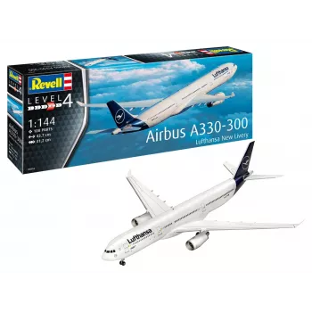 Plastmasas lidmašīnas modelis REVELL Airbus A330-300 Lufthansa mērogā 1:144