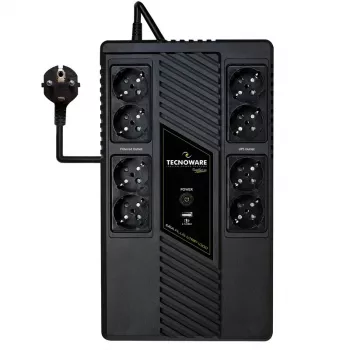 Nepārtrauktās barošanas avots TECNOWARE Era Plus Strip 1000, Line‑Interactive 1 kVA / 700 W, 8 F tipa kontaktligzdas, VRLA akumulators, 4.4 kg