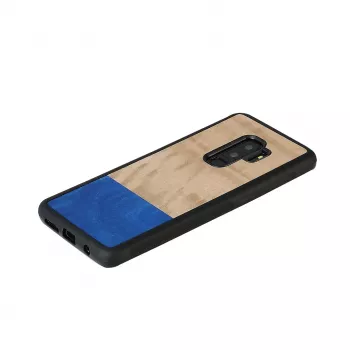 man and wood viedtālruņa maciņš Galaxy S9 Plus — baložu melns