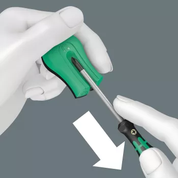 Neelektrisks magnetizētājs/demagnetizētājs Wera 05033404001 Melns Zaļš