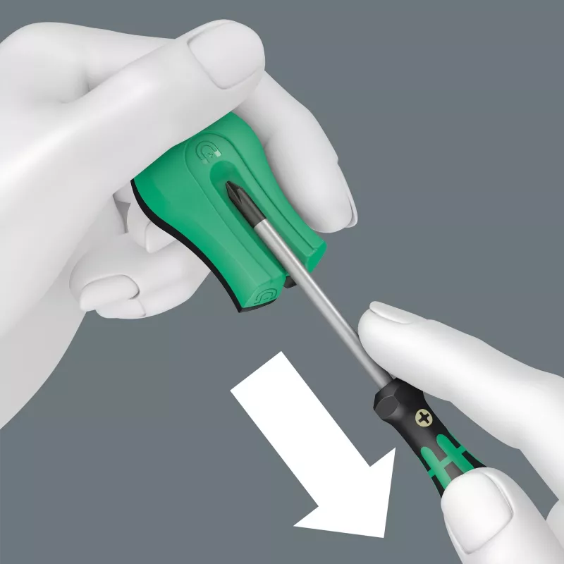 Neelektrisks magnetizētājs/demagnetizētājs Wera 05033404001 Melns Zaļš