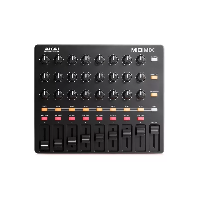 MIDI Controller Akai MidiMix 3 channels Melns Red