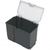 Storage box Bosch SystemBox rectangular polypropylene 176×105×133 mm Melns/pelēka