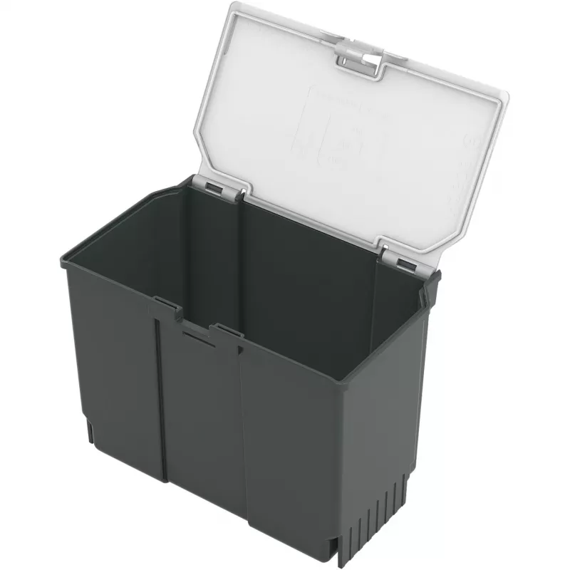 Storage box Bosch SystemBox rectangular polypropylene 176×105×133 mm Melns/pelēka
