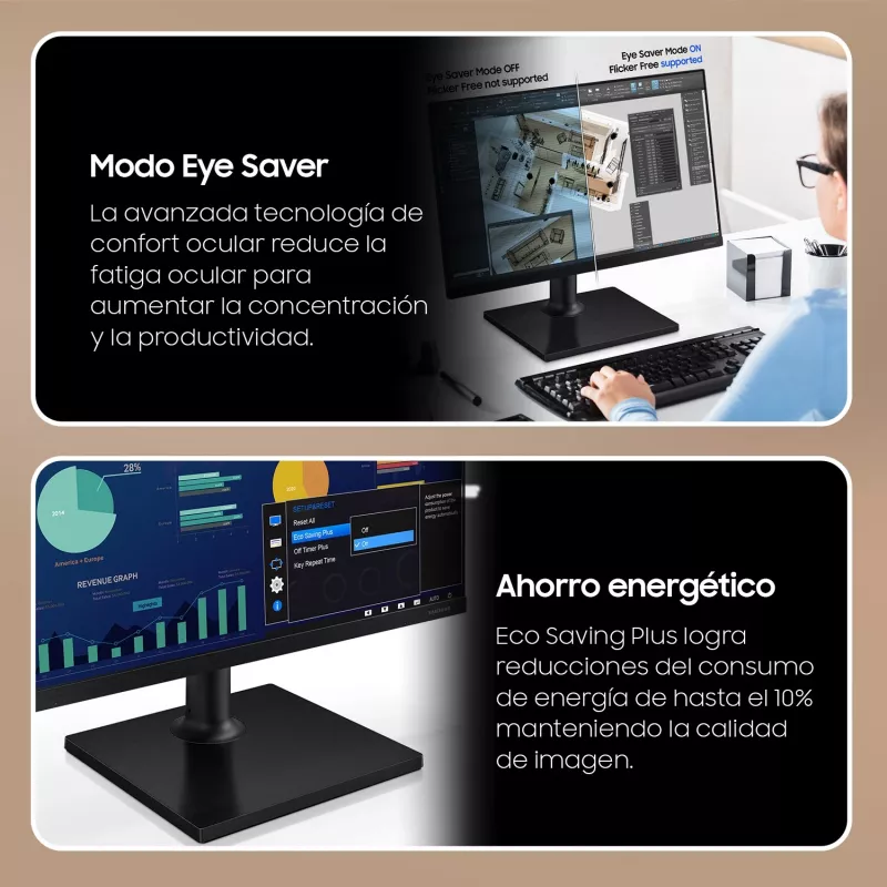 Samsung S27D304GAU datora monitors 68.6 cm (27 collas) 1920 x 1080 pikseļi Full HD LED melns