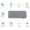 Pārnēsājams ārējais akumulators Tellur QC 3.0 Fast Charge, 5000 mAh