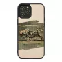 Telefona maciņš Man and Wood iPhone 12 / 12 Pro — balta vērša dizains