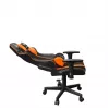 Spēļu krēsls GEMBIRD GC-SCORPION-04X melni oranžs, ergonomisks dizains, regulējama sēdpozīcija, augsta atzveltne