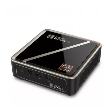 Barebone mini dators Sapphire EDGE AI 370 4H020-02-40G ar AMD Ryzen AI HX 9 370 un AMD Radeon 890M