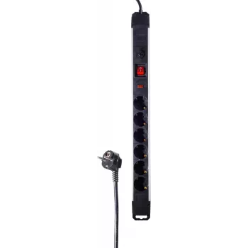Strāvas sadales bloks PDU ShiverPeaks BS09-20565 6 maiņstrāvas rozetes melns