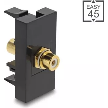 DELOCK Cinch (RCA) savienotāja adapteris, sievišķais-sievišķais, apzeltīts – modelis 90956