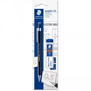 Grafīta zīmulis Staedtler 7785ABK25D HB sešstūra melns/sudrabains, 1 gab.