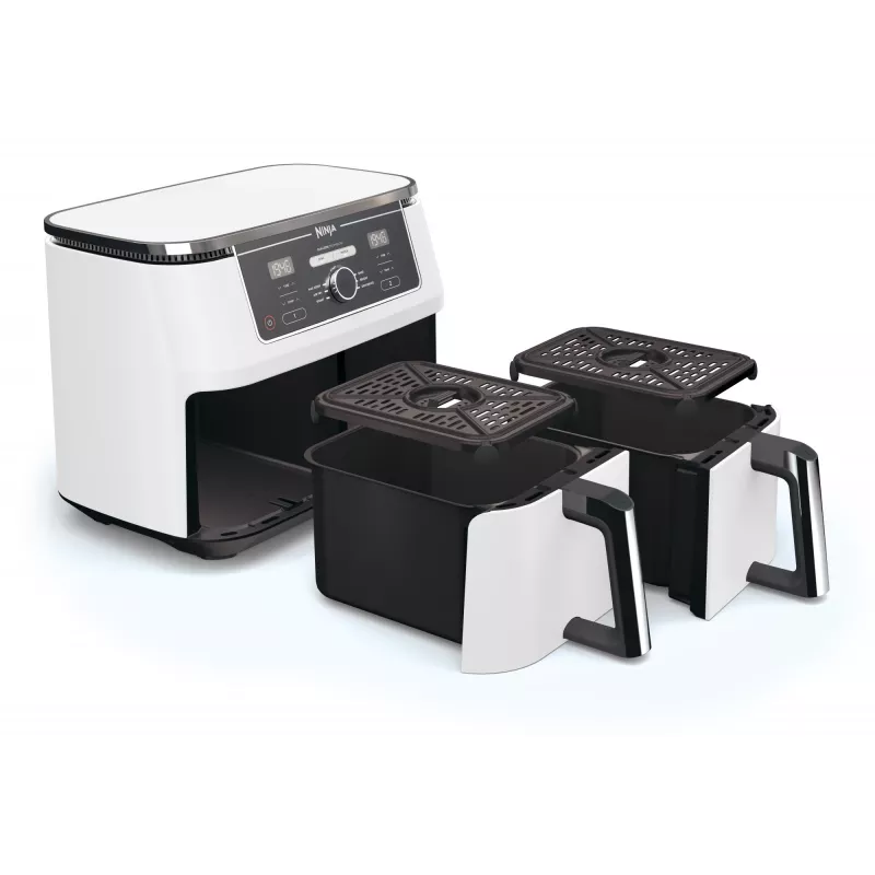 Karstā gaisa fritieris Ninja AF400EU Double 9,5 L 2470 W Balts, rotējoša un skārienvadība