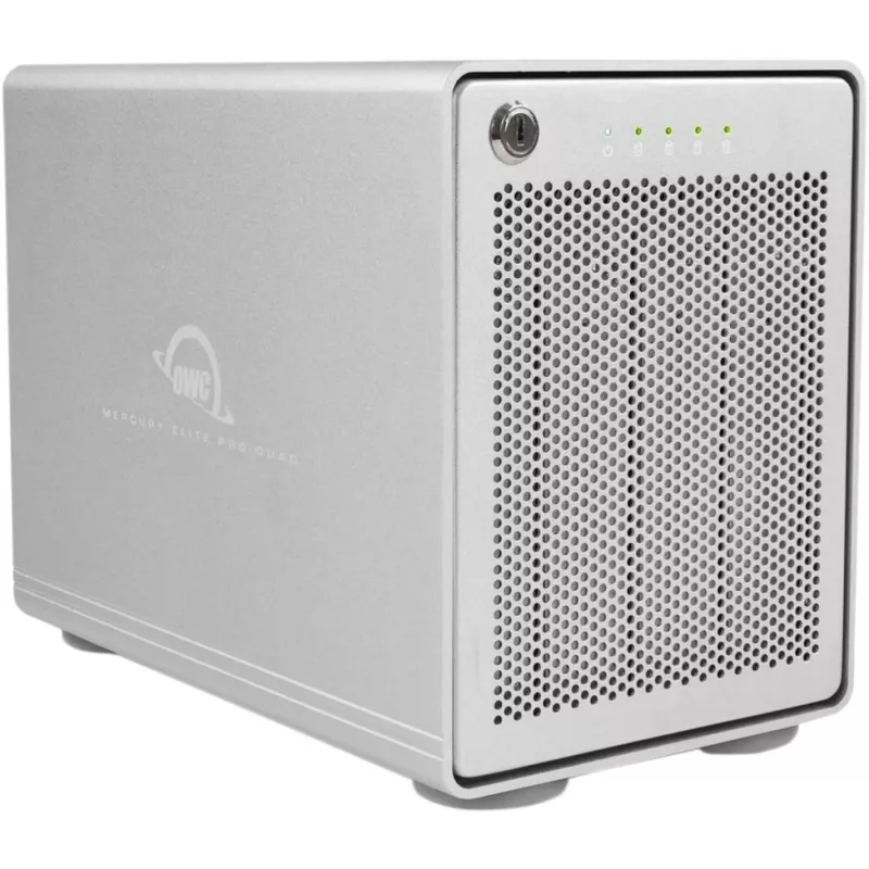 Mercury Elite Pro Quad, disku korpuss, sudraba, USB 3.2 Gen 2, gatavs RAID