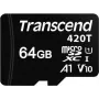 Transcend - Zibatmiņas karte - 64 GB - UHS-I / Class10 - microSDXC UHS-I (TS64GUSD420T)