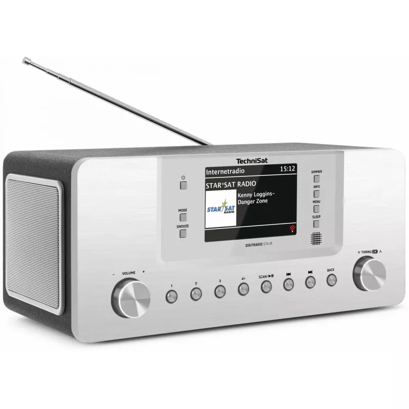 TechniSat DigitRadio 574 IR - Audiosistēma - 2 x 5 vati - Sudraba (0001/2951)