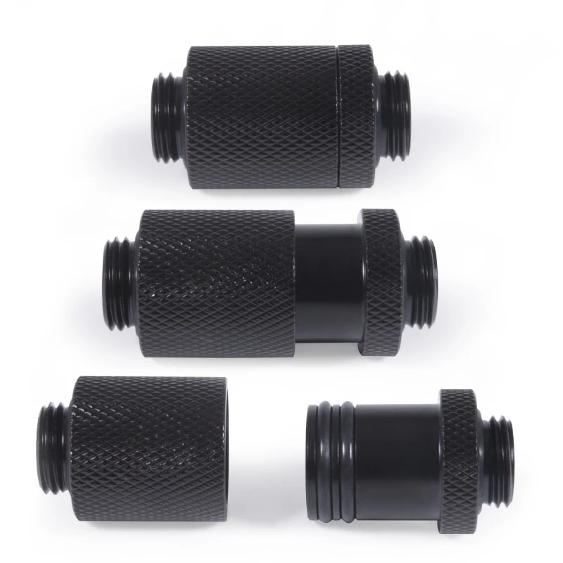 Alphacool ES D-Plug 25,5mm G1/4 AG uz G1/4 AG - Deep Melns (17580)