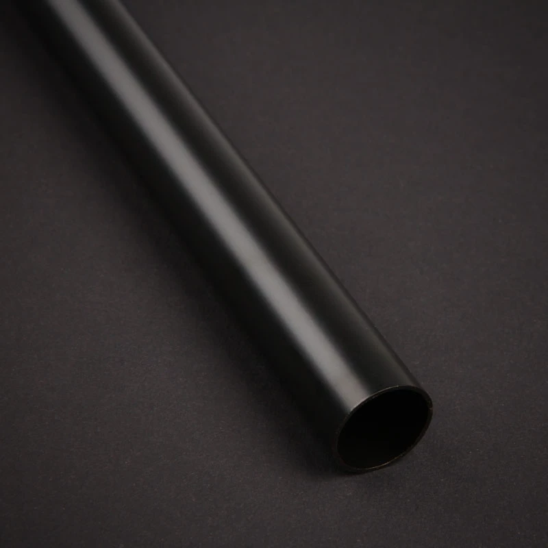 Cietā caurule 16 mm ĀD BitsPower Bez slīpējuma Misiņa caurule 500 mm — oglekļa apdare