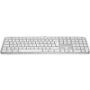 Logitech Master Series MX Keys S for Mac - tastatūra - pilna izmēra - fona apgaismojums - bezvadu - Bluetooth LE - AZERTY - franču - gaiši pelēka (920-011626)