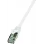 Tīkla kabelis LogiLink 10m RJ-45 Cat6 Balts F/UTP