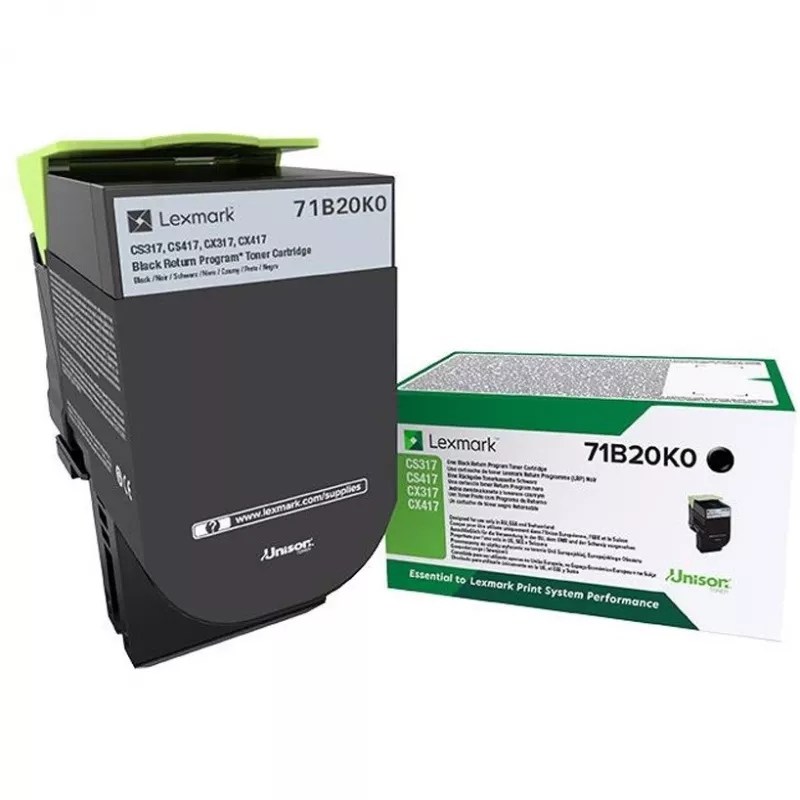 Toneris Lexmark 71B20K0 3000 lapas Melns