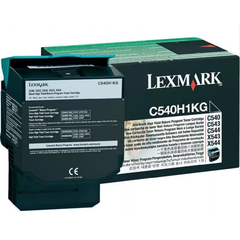 Toner Lexmark HY melns LCCP C540 2500 lapas