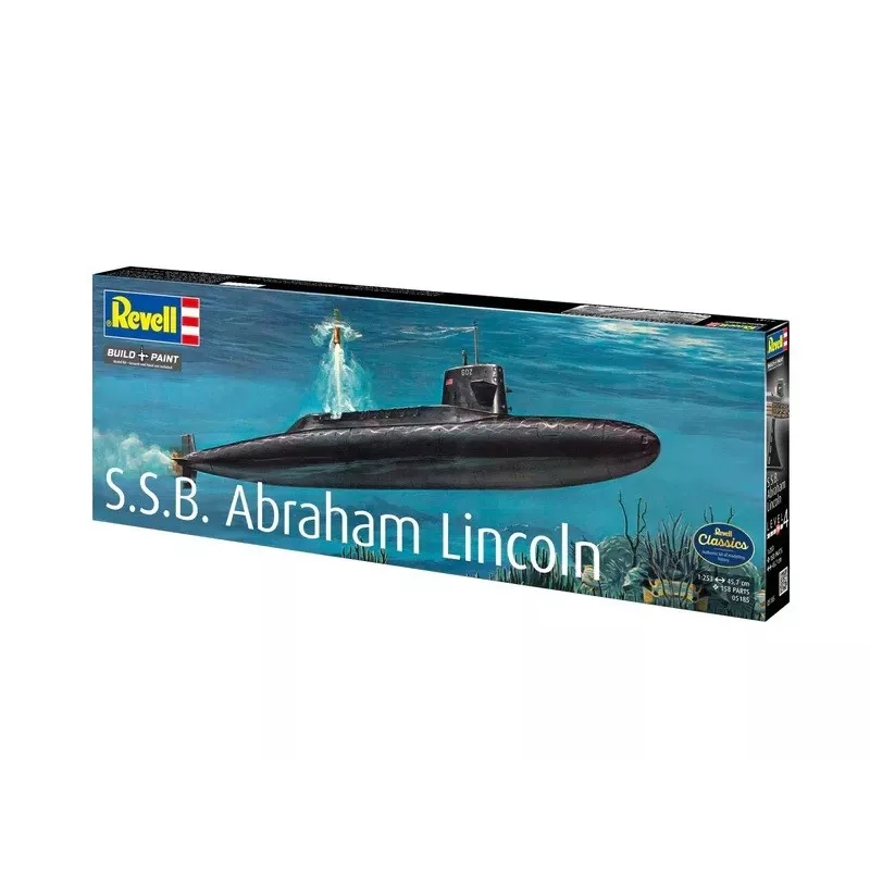 Plastmasas kuģa modelis REVELL S.S.B. Abraham Lincoln 1/253 mērogā
