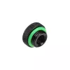 Fitting BitsPower BP-MBWP-C06V2 — Matēti melns misiņa šķidruma dzesēšanas fitting, 18×18×10 mm