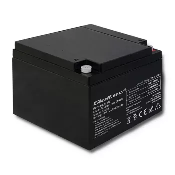 Qoltec 53036 AGM akumulators | 12V | 24Ah | maks. 360A