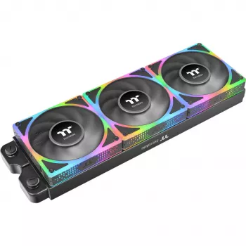 Korpusa/procesora ventilators THERMALTAKE TOUGHFAN EX 140 ARGB Sync 3Pack — 140 mm, liela gaisa plūsma, zems trokšņa līmenis