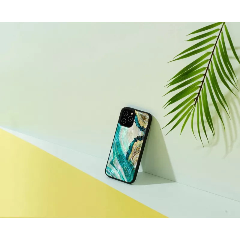 Aizsargājošs iKins vāciņš Apple iPhone 12 Pro Max — akvamarīna ahāta dizains