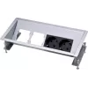 Galda kontaktligzdu bloks Tips F Kindermann 5301170000 Melns Sudrabs